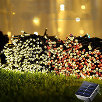 8 Mode 22M 200LED Christmas Decoration Garland Led Fairy Light Outdoor Solar Powered String Lights Garden Wedding Waterproof 292