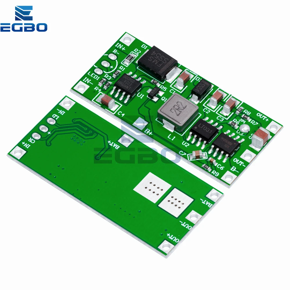 وحدة تزويد الطاقة غير المنقطعة من EGBO ، بطارية ليثيوم ، مسار حماية الاتصال العكسي ، بوليمر ، 12 فولت ، 15 واط ، 5 فولت ، 2 أمبير ، UPS ، 1-10