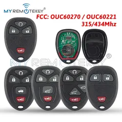 MYREMOTEKEY Remote Control Keyless Entry Car Key Fob for For Buick Chevrolet Cadillac GMC Saturn 315/434 Mhz OUC60270 OUC60221