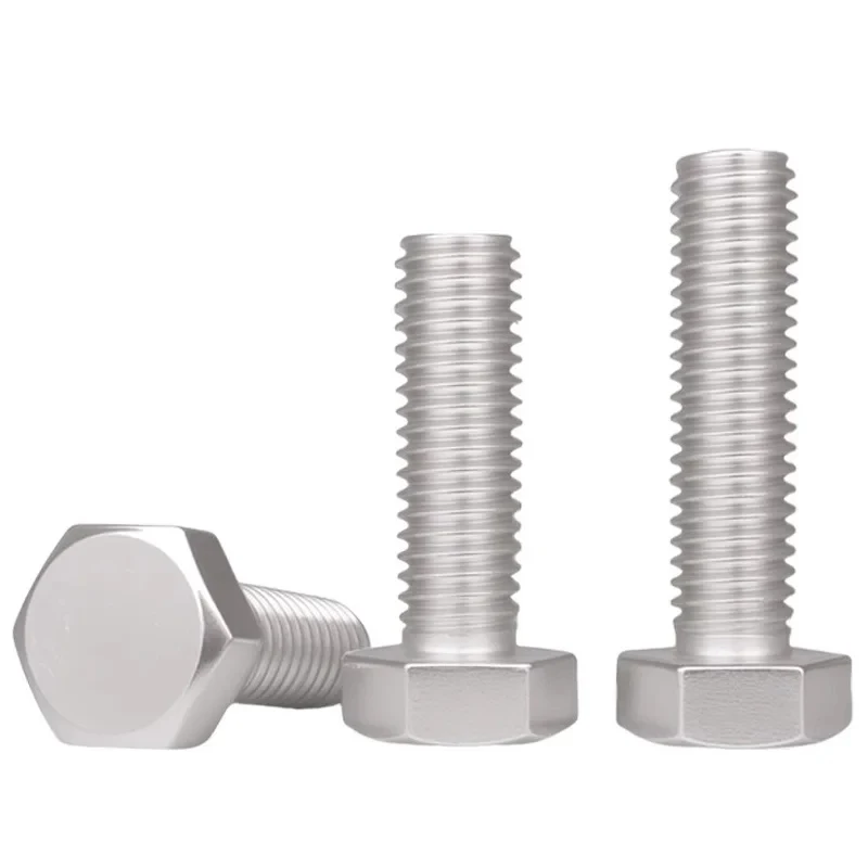 

6061-T6 Aluminum Hex Head Cap Screws M3 M4 M5 M6 M8 M10 M12 / Metric Coarse Thread Hex Bolts for Marine & Industrial Use