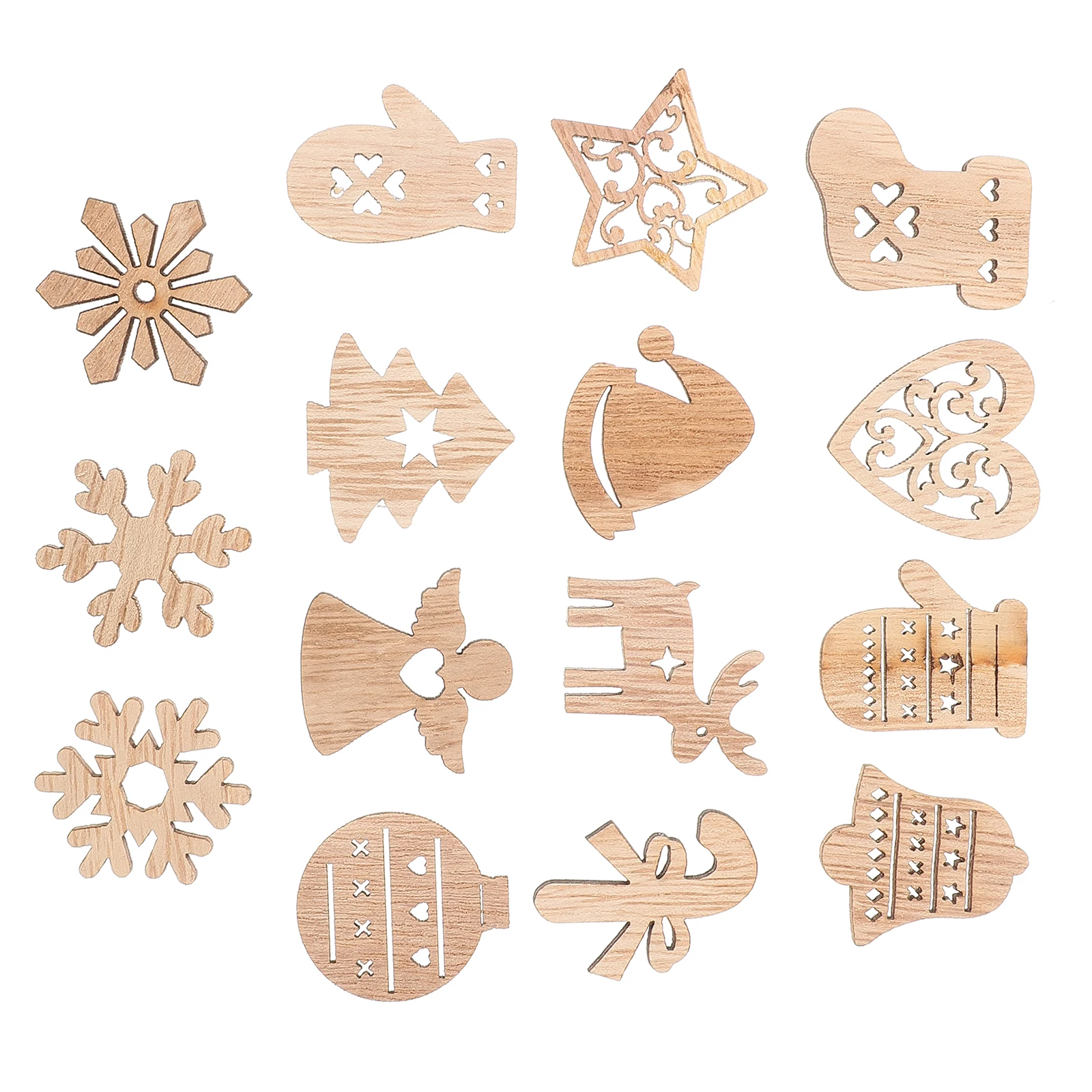 

54pcs Tree Decorations Wooden DIY Slices Kids Painting Toys Children Graffiti Toys Craft Supplies Home School Accessories