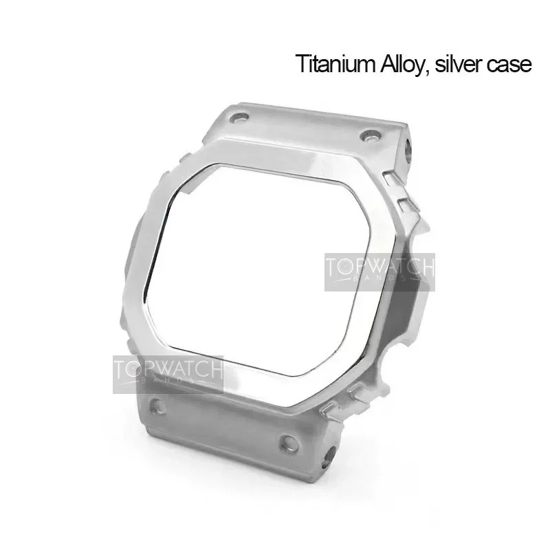 Titanium Alloy Watch Strap Band Bezel For DW5600 GW5000 GW-M5610 Camouflage Bracelet Watch Cover With Tools Supper Light 5 Color