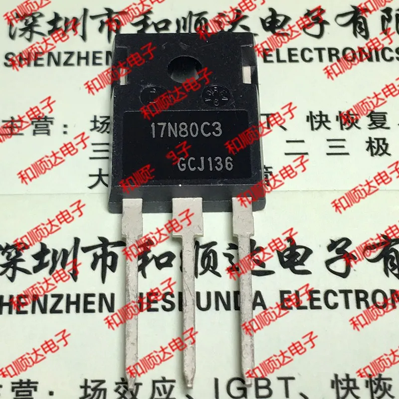 Original New / 2pcs / 17N80C3 SPW17N80C3   TO-247 800V 17A convert integrated circuits In stock