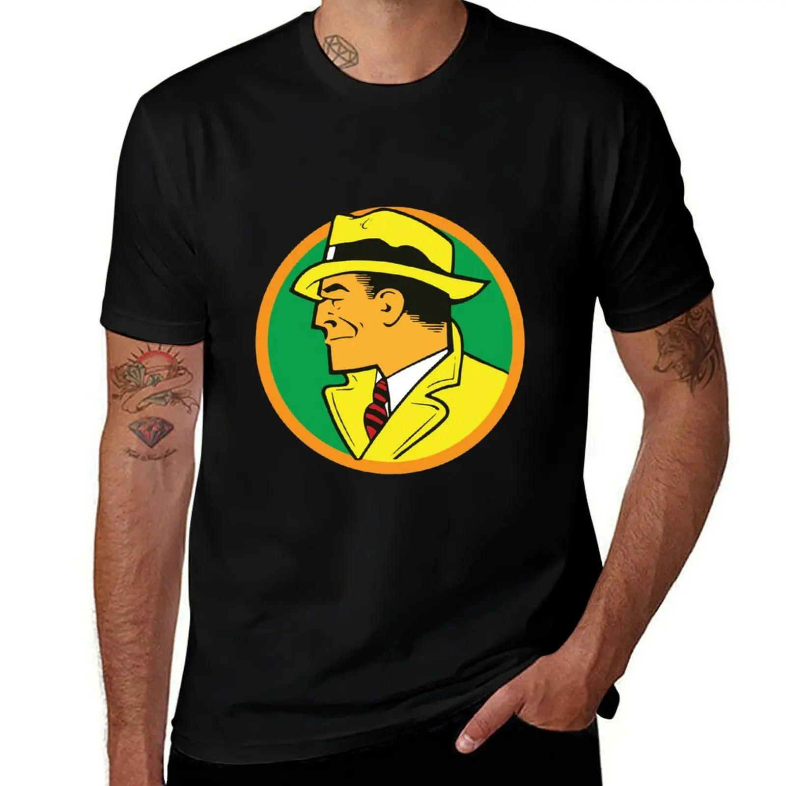 Dick Tracy T-Shirt vintage t shirts rapper graphic tees customs design your own mens t shirts casual stylish