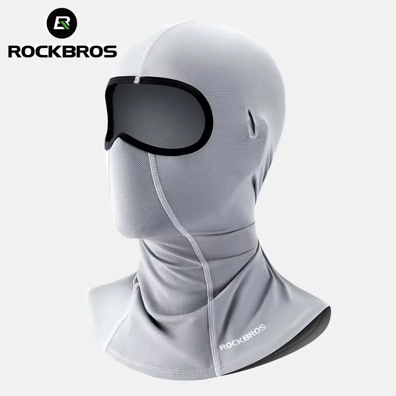 

ROCKBROS Ice Silk Cycling Summer Balaclava UV Protection Full Face Covers Cool Riding Headgear Breathable for Bicycle & Outdoor