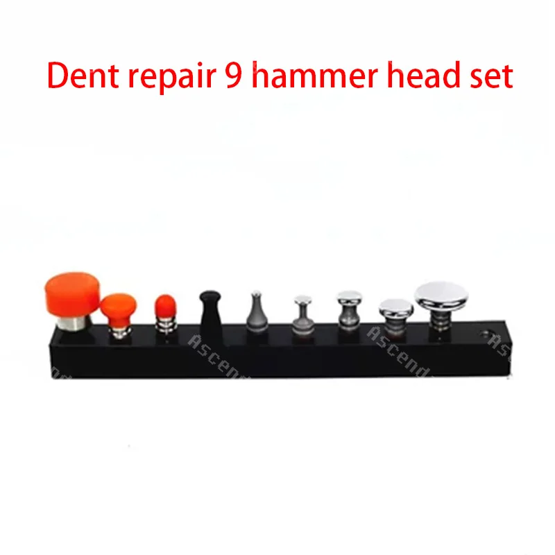 9pcs new car dent repair hammer head cover mixed hammer polishing titanium alloy hammer PDR tool