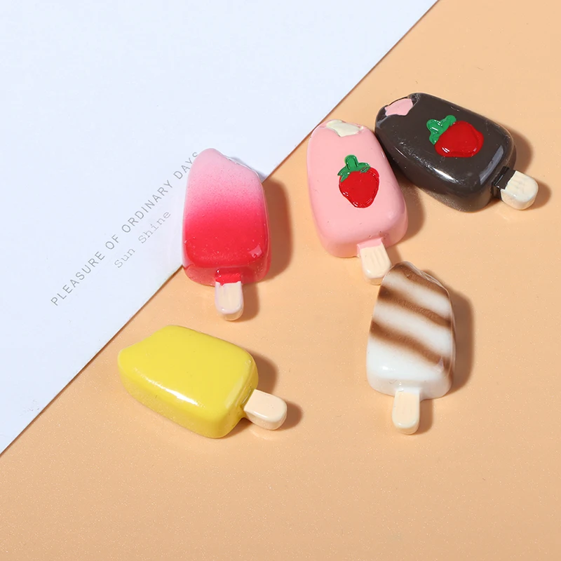 5 pz 1:12 1:6 Dollhouse miniatura ghiacciolo gelato bambole cucina cibo