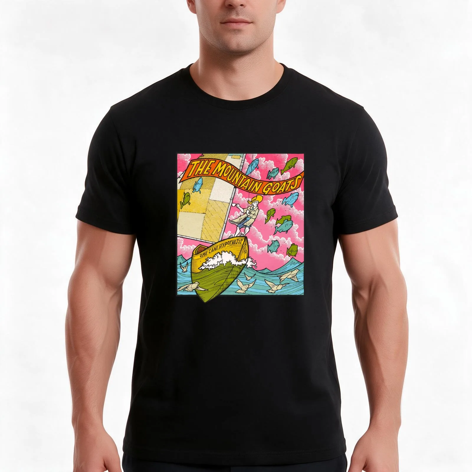 Omu Cani Hypothesis Tour T-Shirt, Summer Casual Cotton Tee, Oversized Streetwear Tops, Vintage Graphic Print, Unisex Men Women