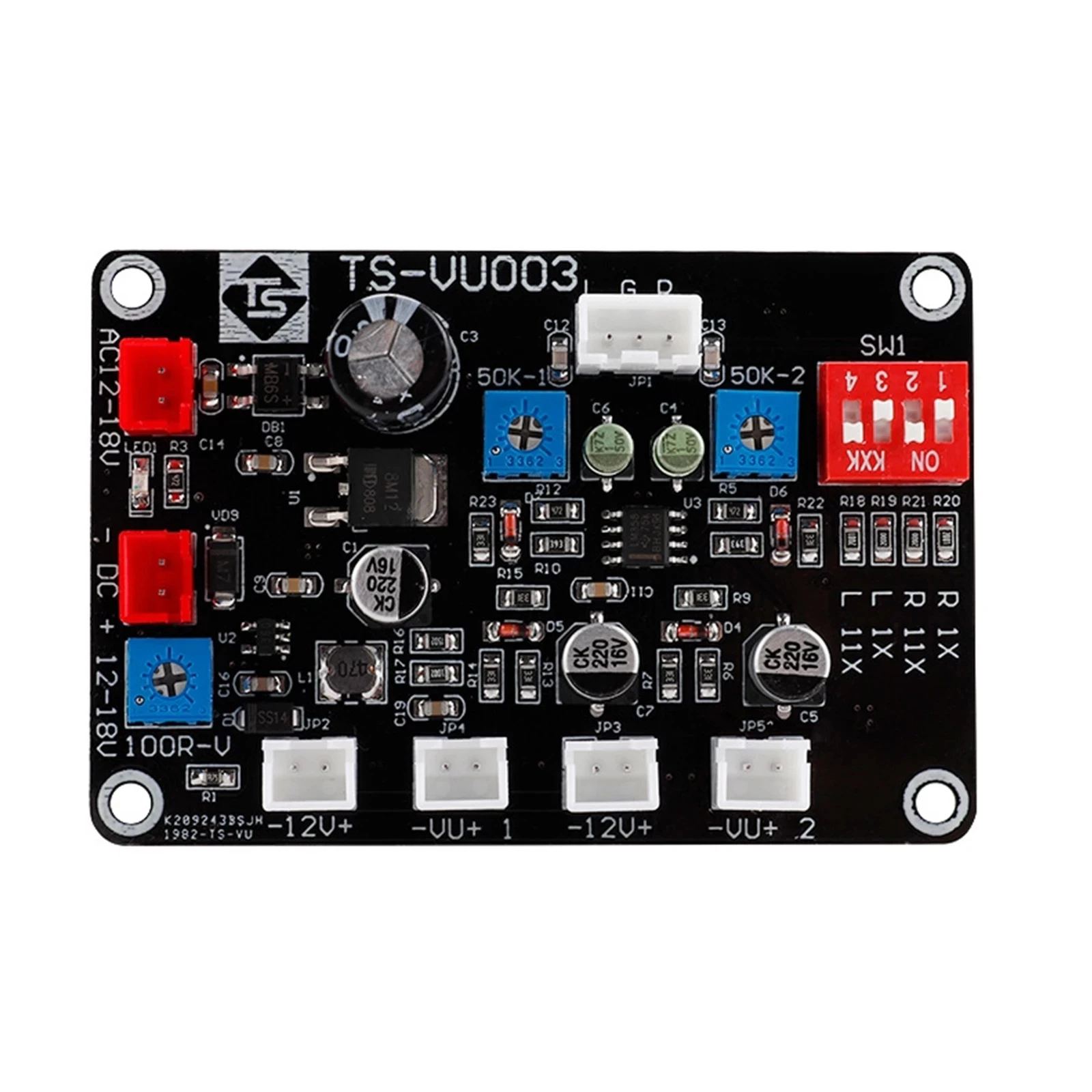 2pcs M-5000R High Precision VU Meter Audio Volume Meter With Back light & Driver Board