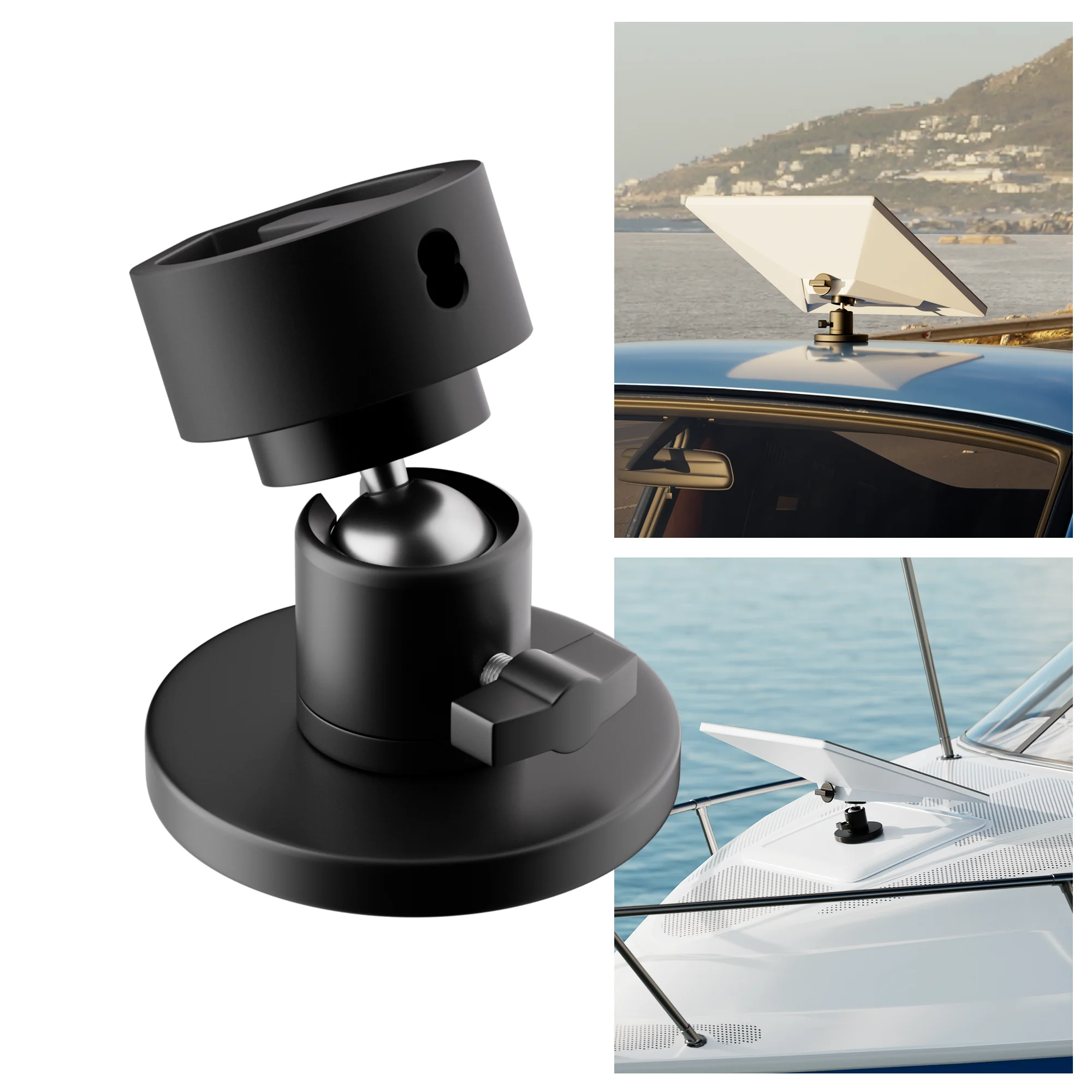 Image of Für Starlink Mini 30KG Starke Saugkraft Verstellbarer Winkel Magnetische Halterung Starlink Mini Magnetische Halterung für Autodach