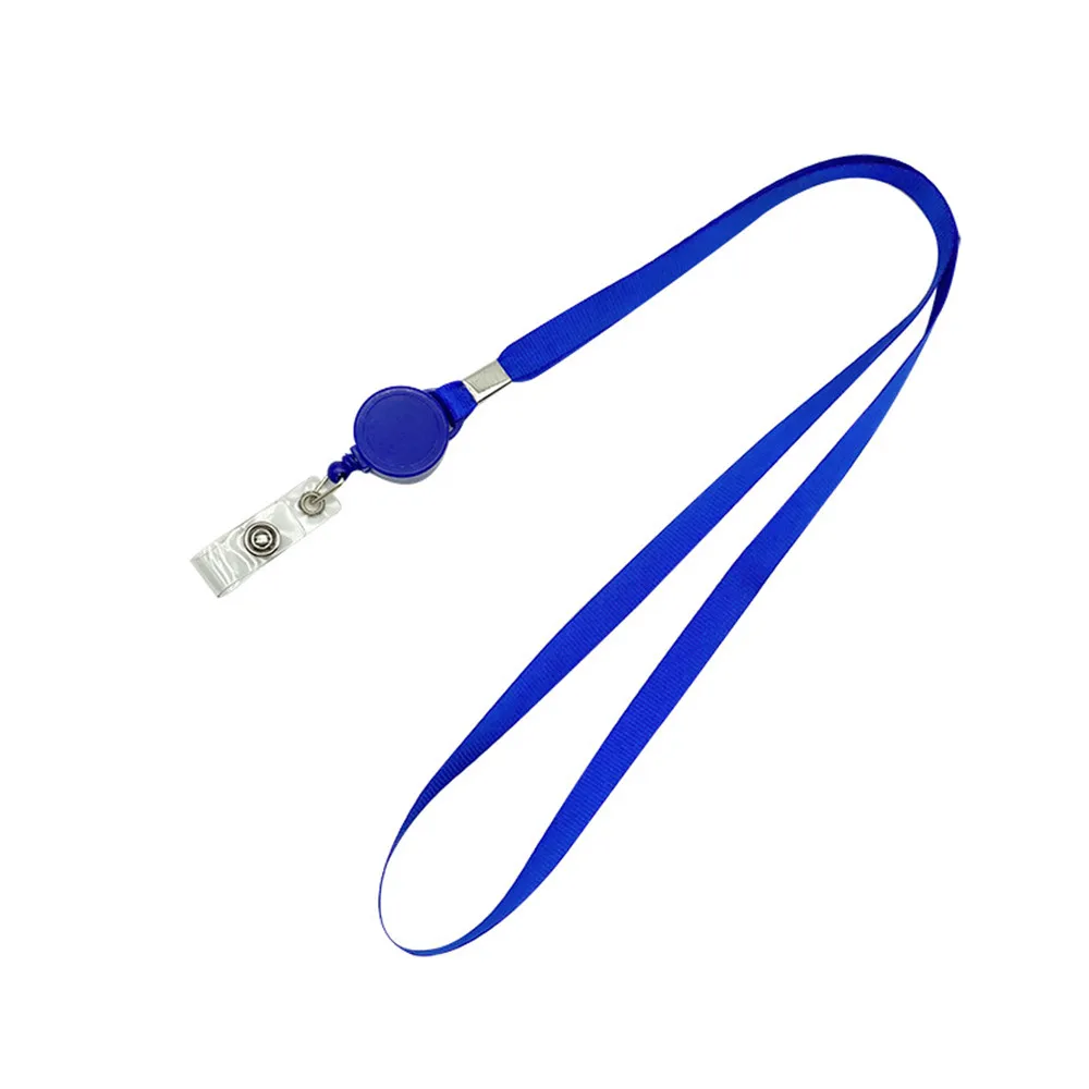 Badges Holder Retractable Lanyard  Id Lanyard Name Tag Card Badge Holder Reels Chain Clips Hanging Rope Keychain Necklace Strap