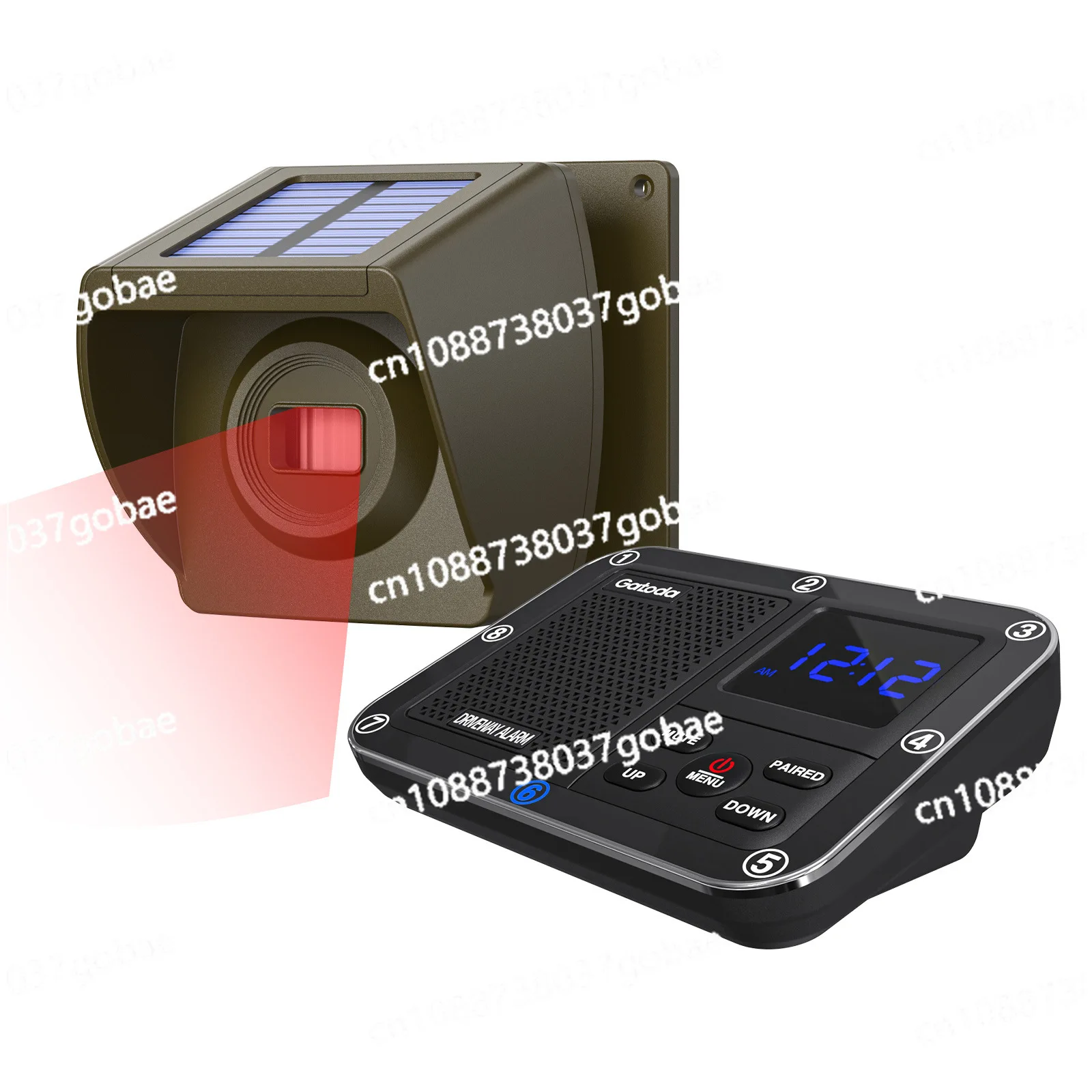 Outdoor infrared lane alarm fish pond orchard anti-theft induction wireless