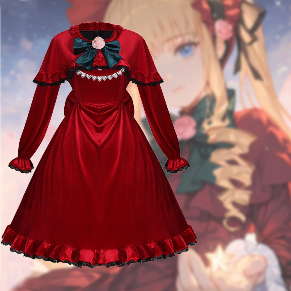 Lolita Cosplay Rozen Maiden Costumes Anime Birthday Role Play Princess Dress DokiDoki-R Halloween Mercury Gothic Y2K Outfit Set