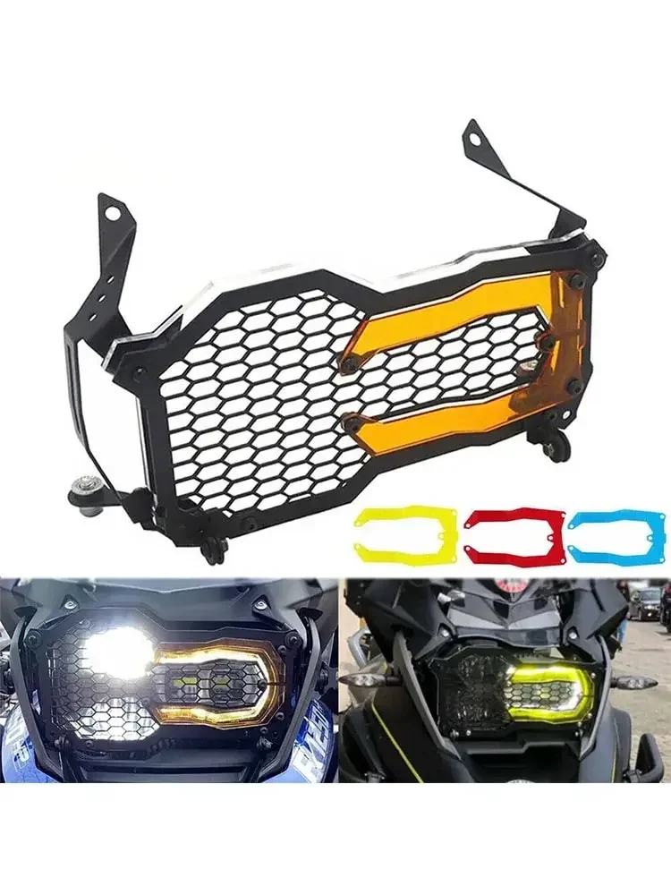 

Motorcycle Modification Parts, Headlight Protection Cover, Detachable Grille Color Change Cover, Suitable for BM R1200/1250 GS/A