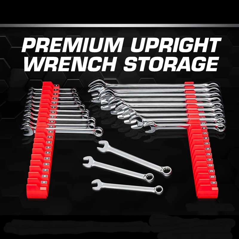 2025 New 4Set Magnetic Modular Wrench Organizers For Tool Drawers - Wrench Rack, Tool Storage Holder,Wrench Storage Bracket