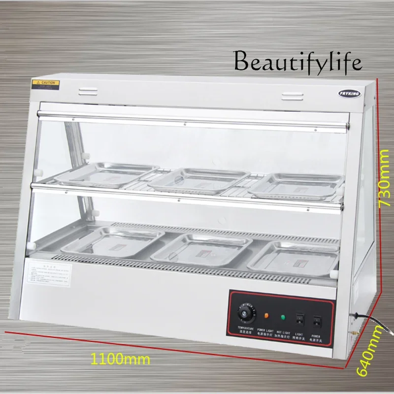 Thermal Insulation Cabinet Commercial Thermal and Moisturizing Display Cabinet KFC Equipment