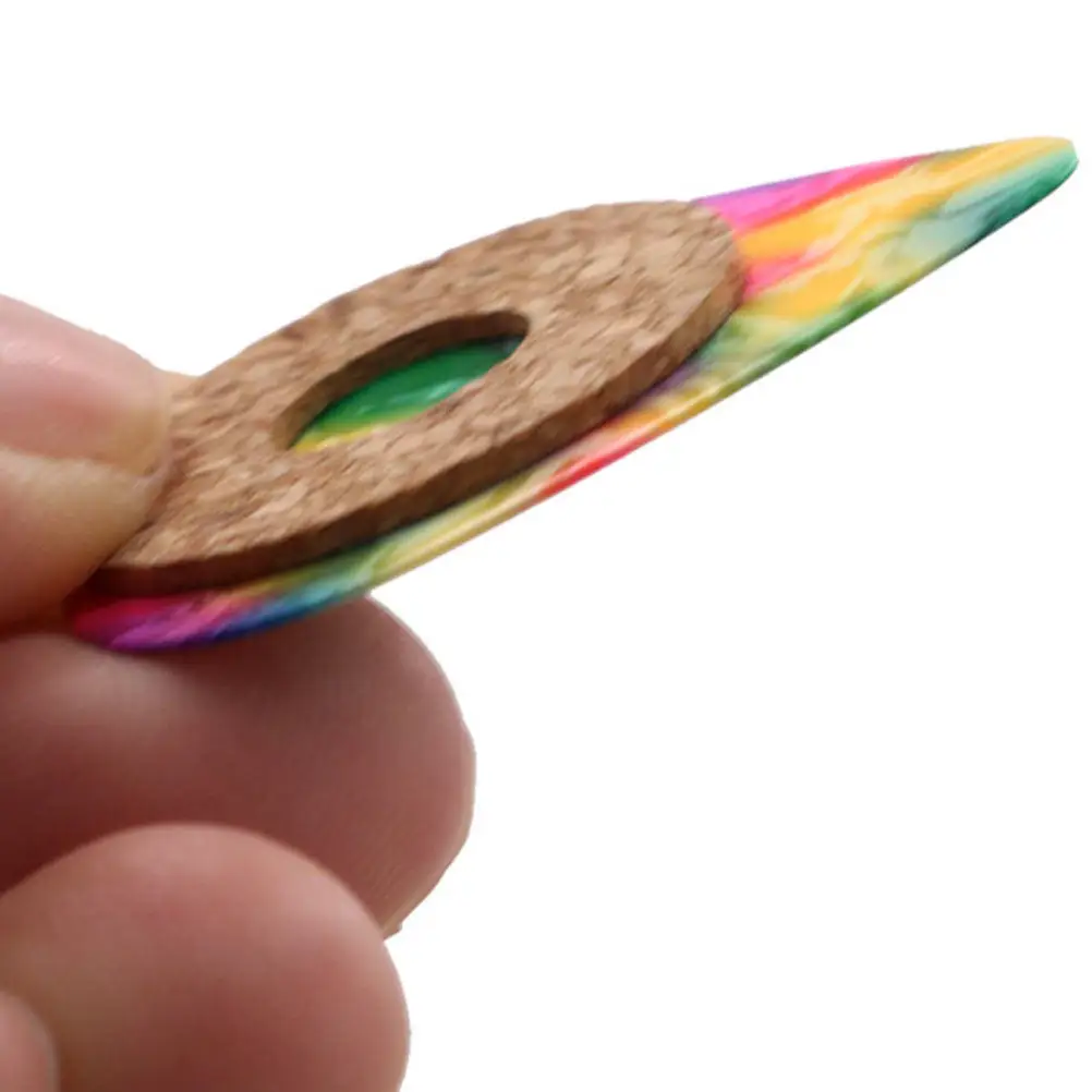 20Pcs Wooden Guitar Pick Grips Sweatproof Comfortable Thin Grip Pads for Stable Hold Improved Dexterity Live Performance Guitar