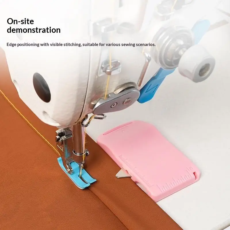 New Magnetic Wizard Sleeve Tab Sewing Guide Gauge 4 In 1 ABS Seam Allowance Stop Ruler With Hidden Seam Ripper