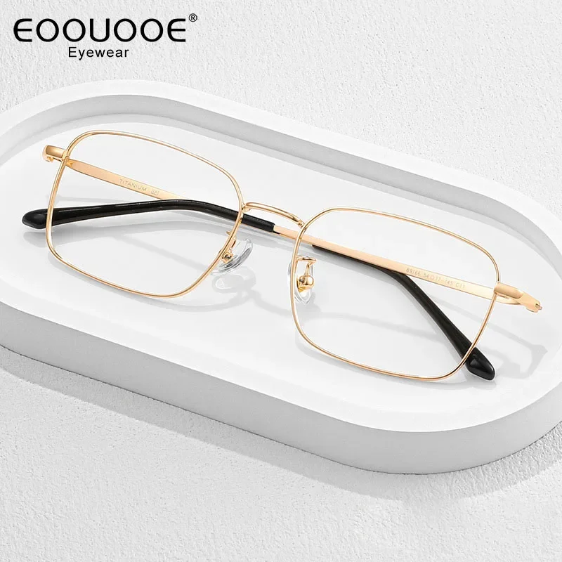 

54mm Men Women Anti Blue Light Myopia Eyeglasses Glasses Frame Square Eyeglasses Optics Prescription Lens Progressive Eyewear