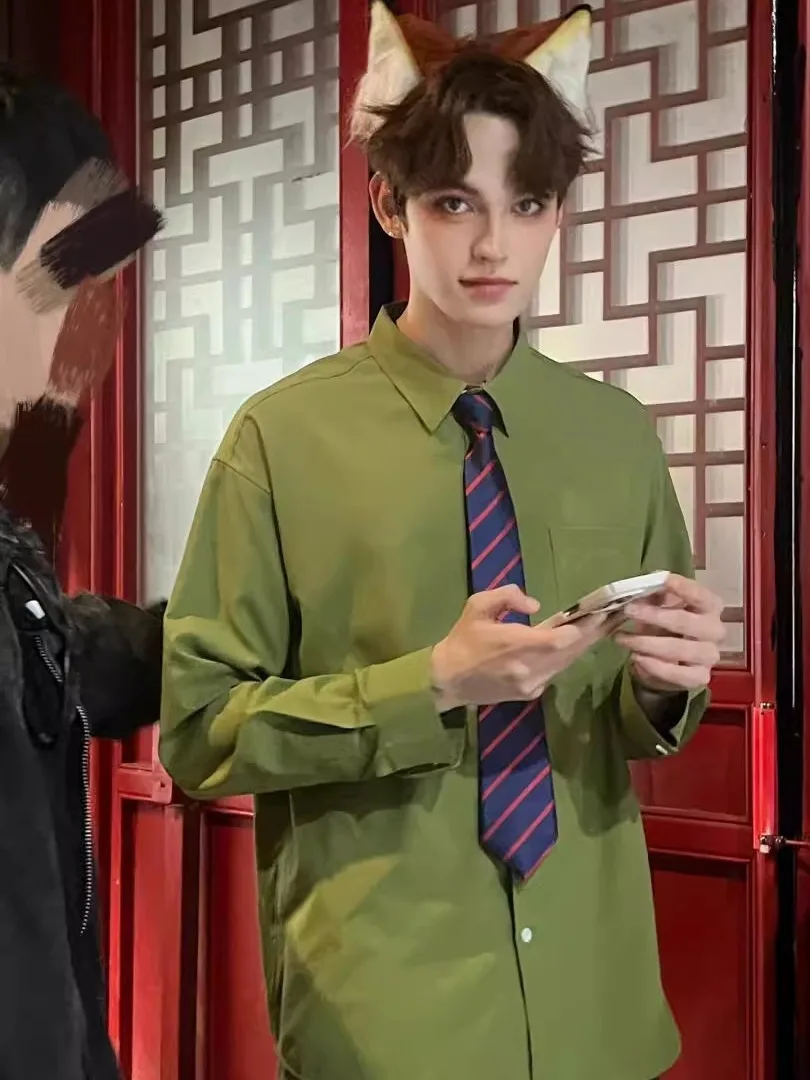 ชุดคอสเพลย์อนิเมะ Ni irt ort Sve Top loween ชุดลำลองทรงหลวม ผ้าโพลีเอสเตอร์ผสมคอตตอน สำหรับฤดูร้อน