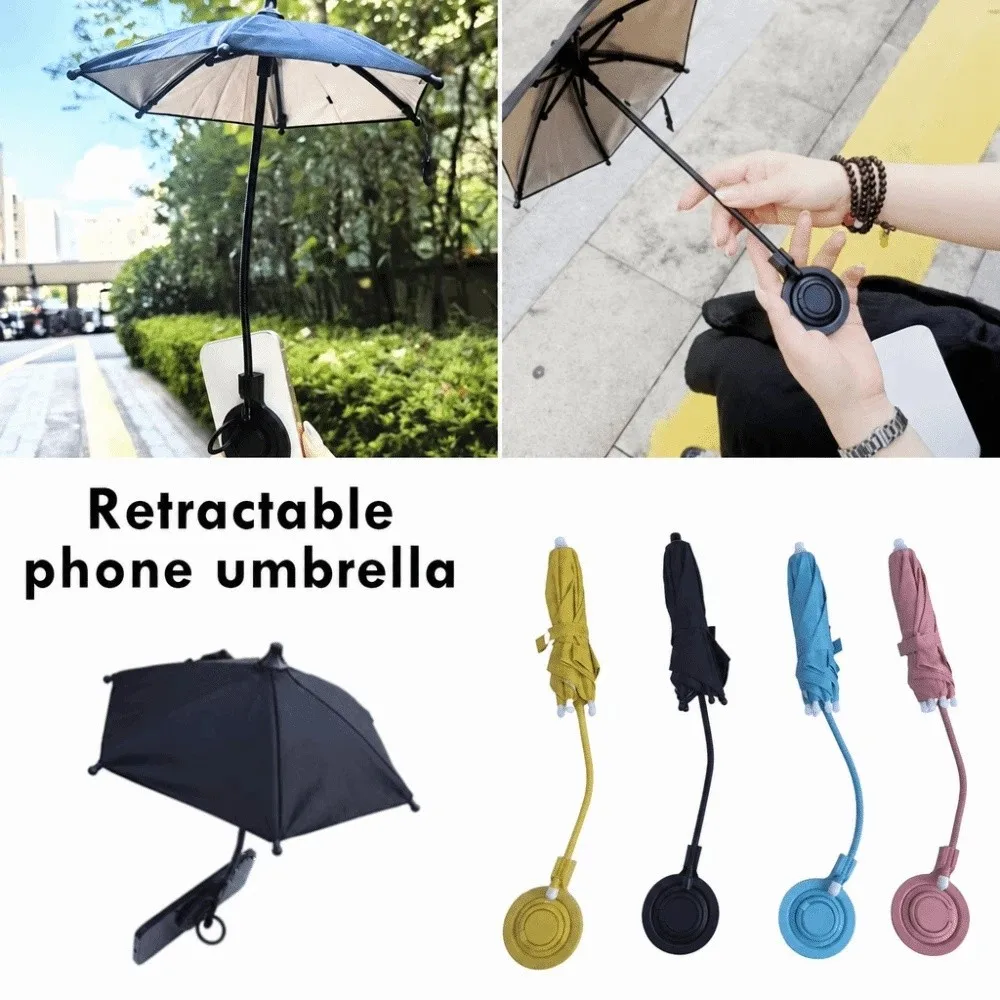 

Universal Adjustable Magnetic Phone Umbrella Sun Ring Holder Mini Sun Shade Cover 360° Rotation for Magsafe/IPhone/Samsung Mac