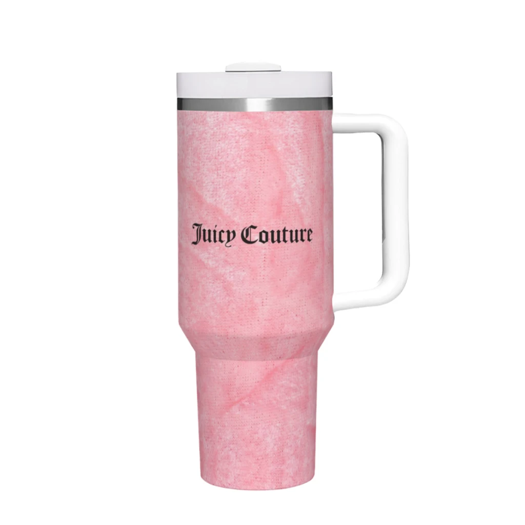 

Hot-Sale-Like-Juicy-Couture-Style 40 Oz Ultimate Tumbler with Handle and Straw Vacuum Insulated Tumbler with Straw and Lid