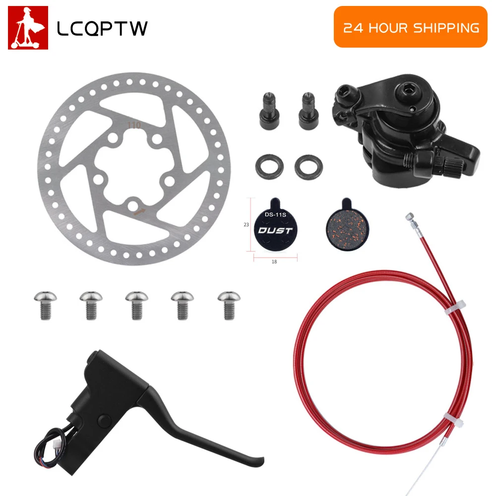 New Brake Lever Disk Break Cabel Kit Set for Xiaomi Mijia M365 Electric Scooter Parts Replacement(110mm M365)