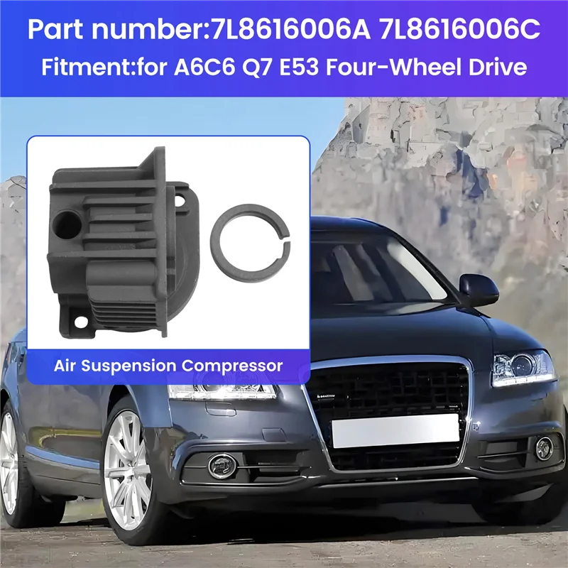 Cylinder Head Piston Rod Piston Rings Air Suspension Compressor 7L8616007A For  A6C6 Q7 E53 Four-Wheel Drive
