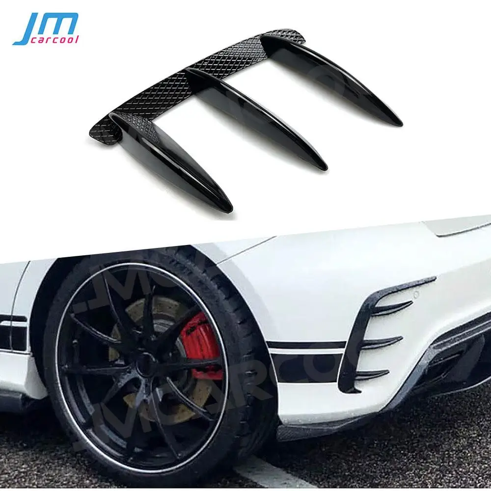 

ABS Gloss Black Rear Bumper Side Air Fender Spoiler Frame Trim for Mercedes Benz A Class W176 A200 A260 2013-2018 Car Styling