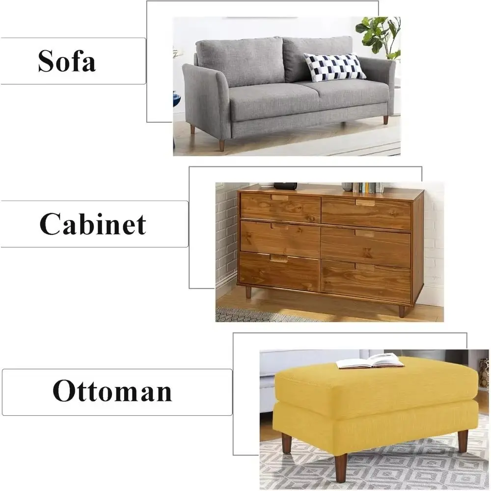 8/10/12/15/20cm Fashion Solid Wood Furniture Legs with Iron Sheet Conical Chair Replacement Feet Universal Sofa Legs