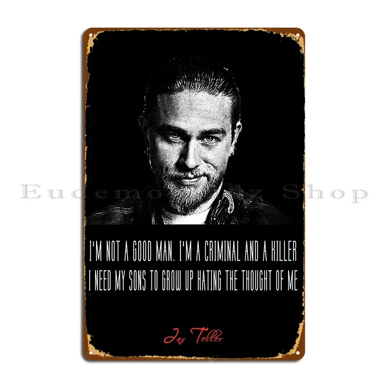 Jax Teller Metallschilder Pub Home Wanddekoration Eisen Design Pub Blechschild Poster