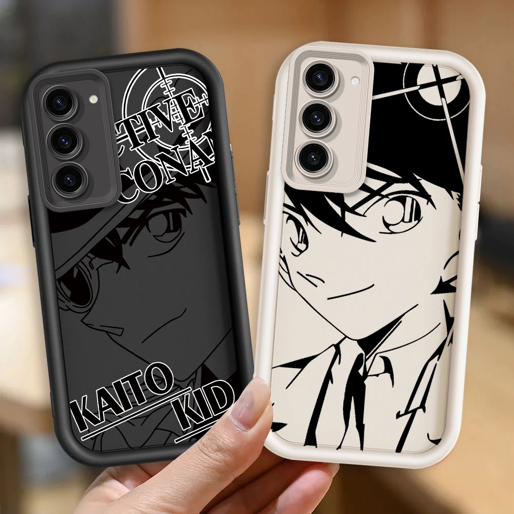 Anime D-Detective C-Conan Boy For Samsung Note 20 S24 S23 S22 S21 S20 Ultra Plus FE A25 A55 A22 A15 A35 5G Eye Ladder Funda