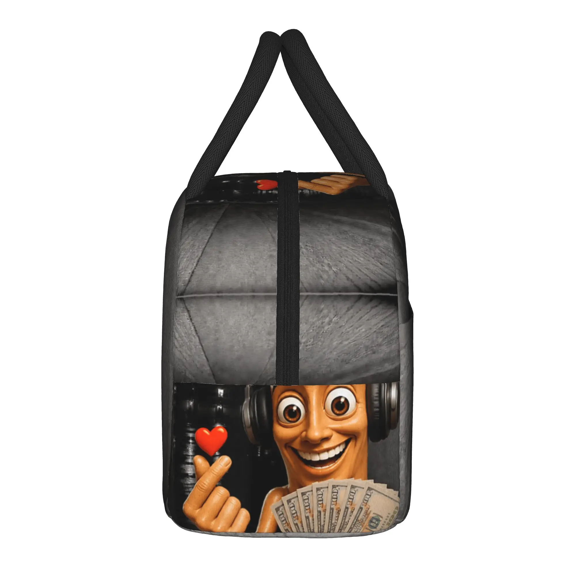 There is Motion At Your Front Door Tung Sahur Funny Meme Lunch Bag For Child Designer Lunch Box Office Cooler Bag Tote Food Bags