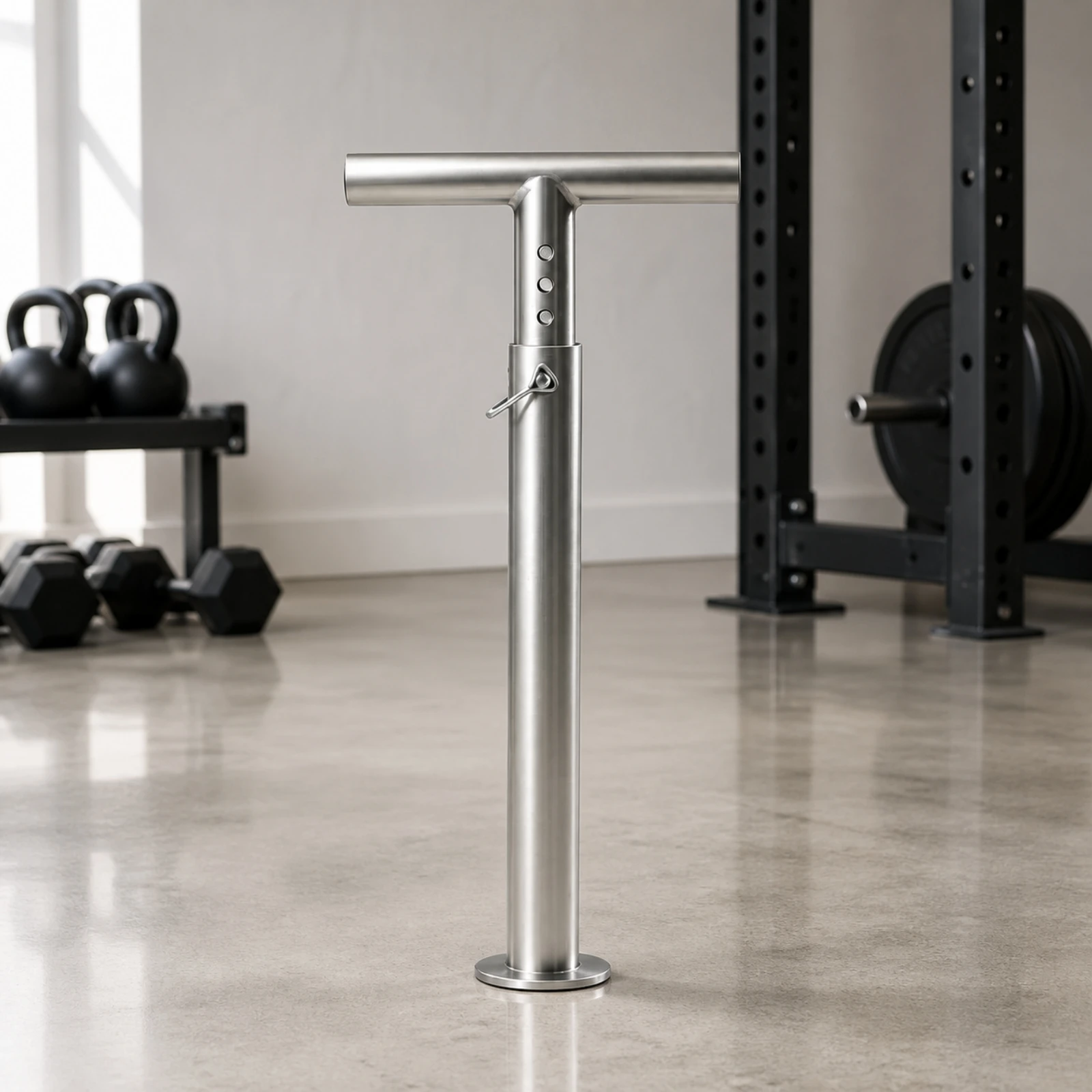 Kettlebell - Adjustable Kettlebell Bar with Locking Pin