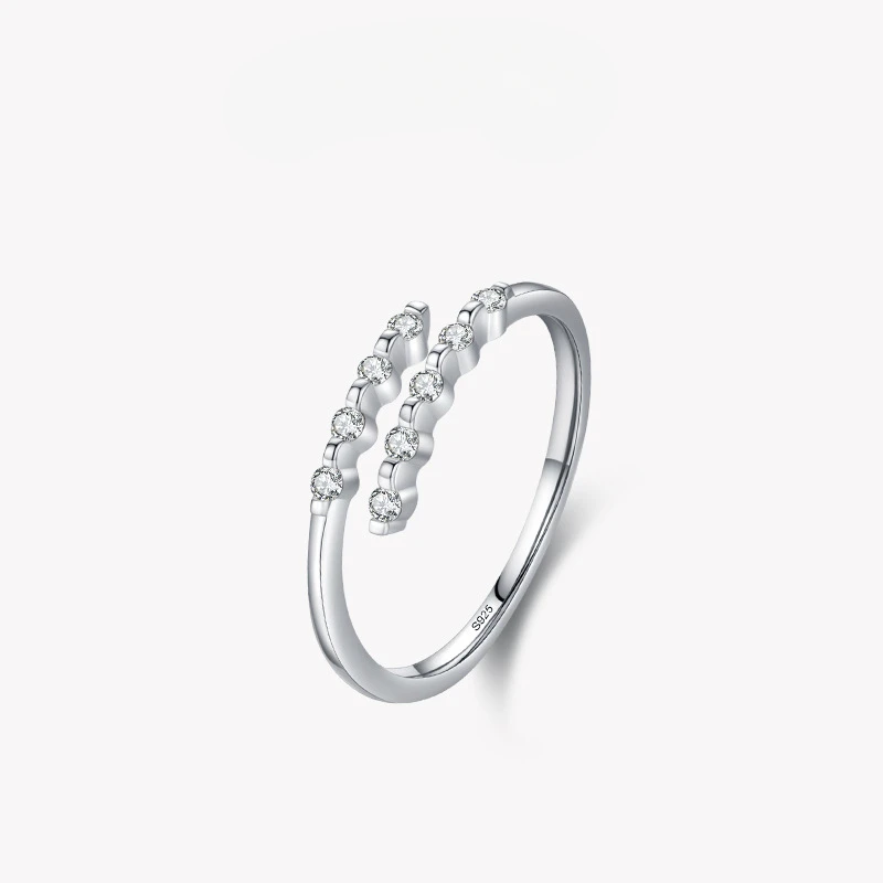 Fashionable and Versatile S925 Silver Geometric Ring, Suitable for Niche Design Sense of European and American Women