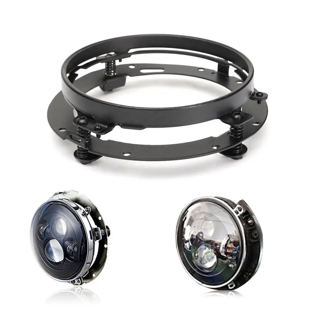 Voor Harley 7 "Led Projector Moto Koplamp + 4 1/2 Fog Passeren Lichten Voor Touring Electra Glide7 Inch koplamp Beugel Onderdelen