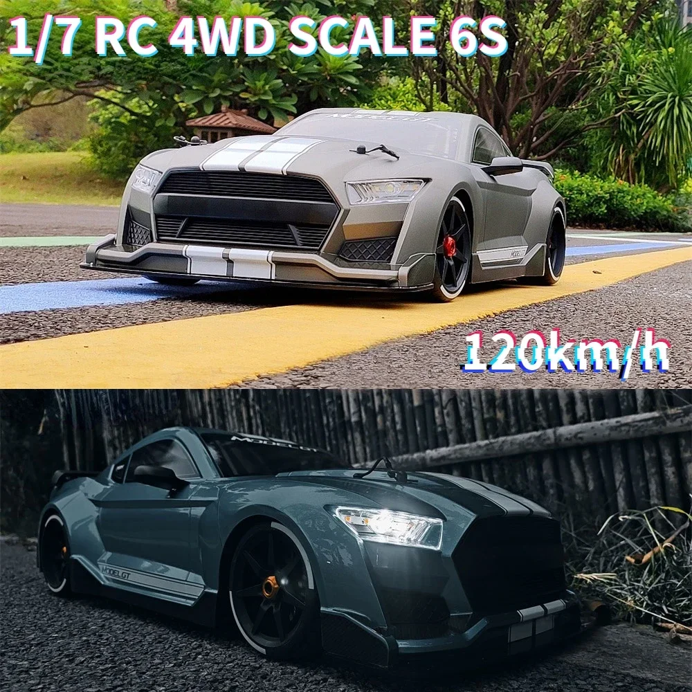 1/7 RC Car 4WD Napęd na tylne koła Bezszczotkowy Super Drift Model samochodu sportowego Elektryczny zdalnie sterowany samochód Zabawka Chłopiec