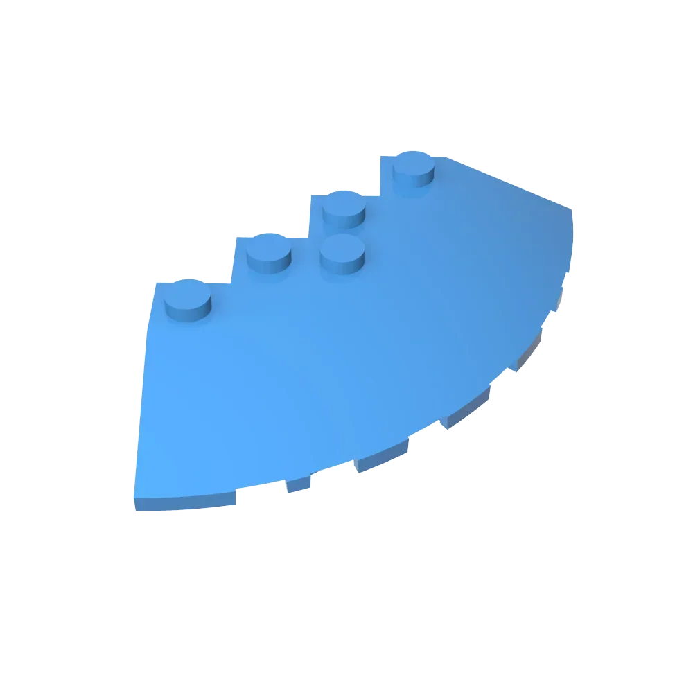 GDS-90469 Brick,Round Corner 6 x 6 with Slope 33 Edge, Facet Cutout compatible with lego 95188 Assembles Building Blocks