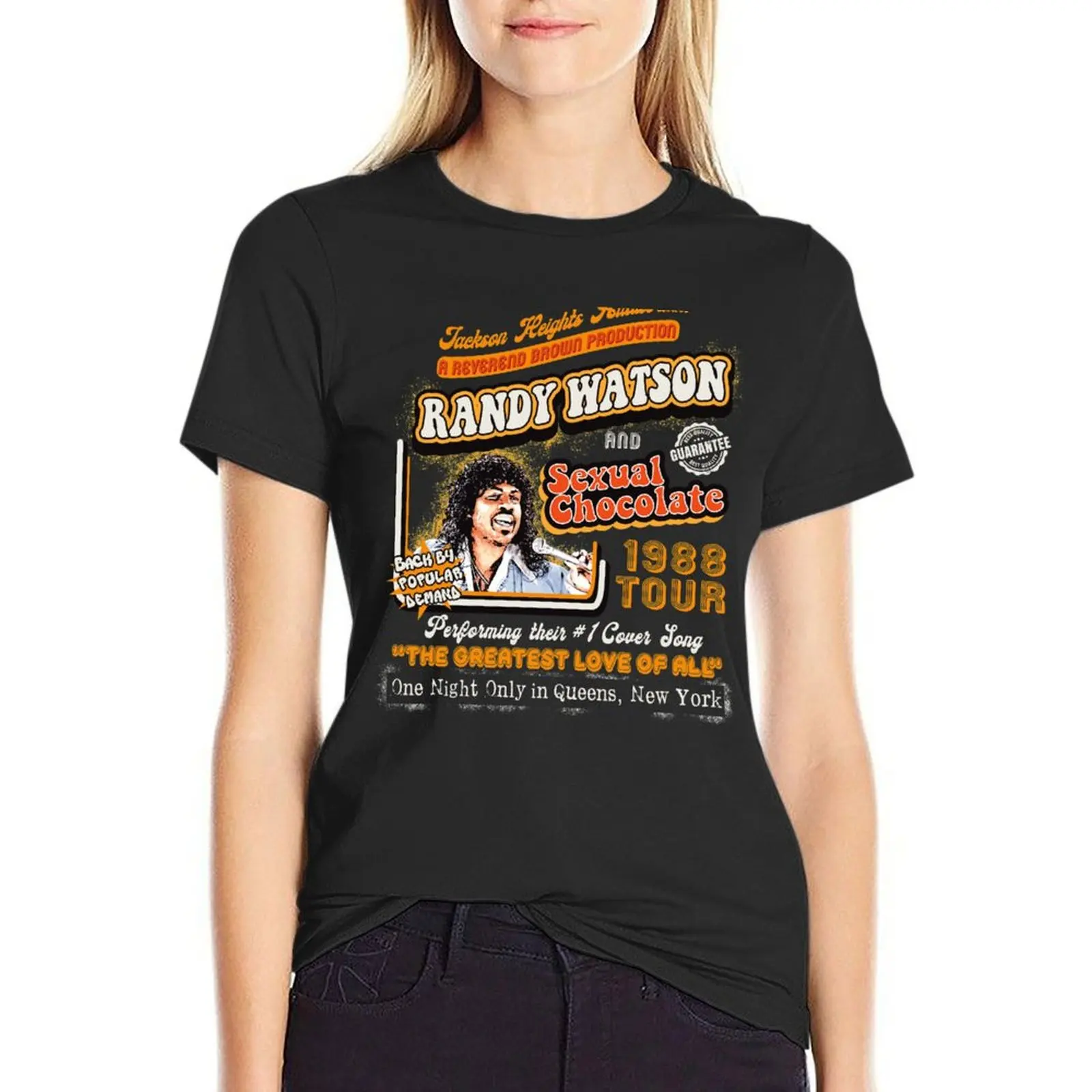 Randy Watson Sexual Chocolate Concert Poster T-Shirt quick drying customs funny korean Women's clothes