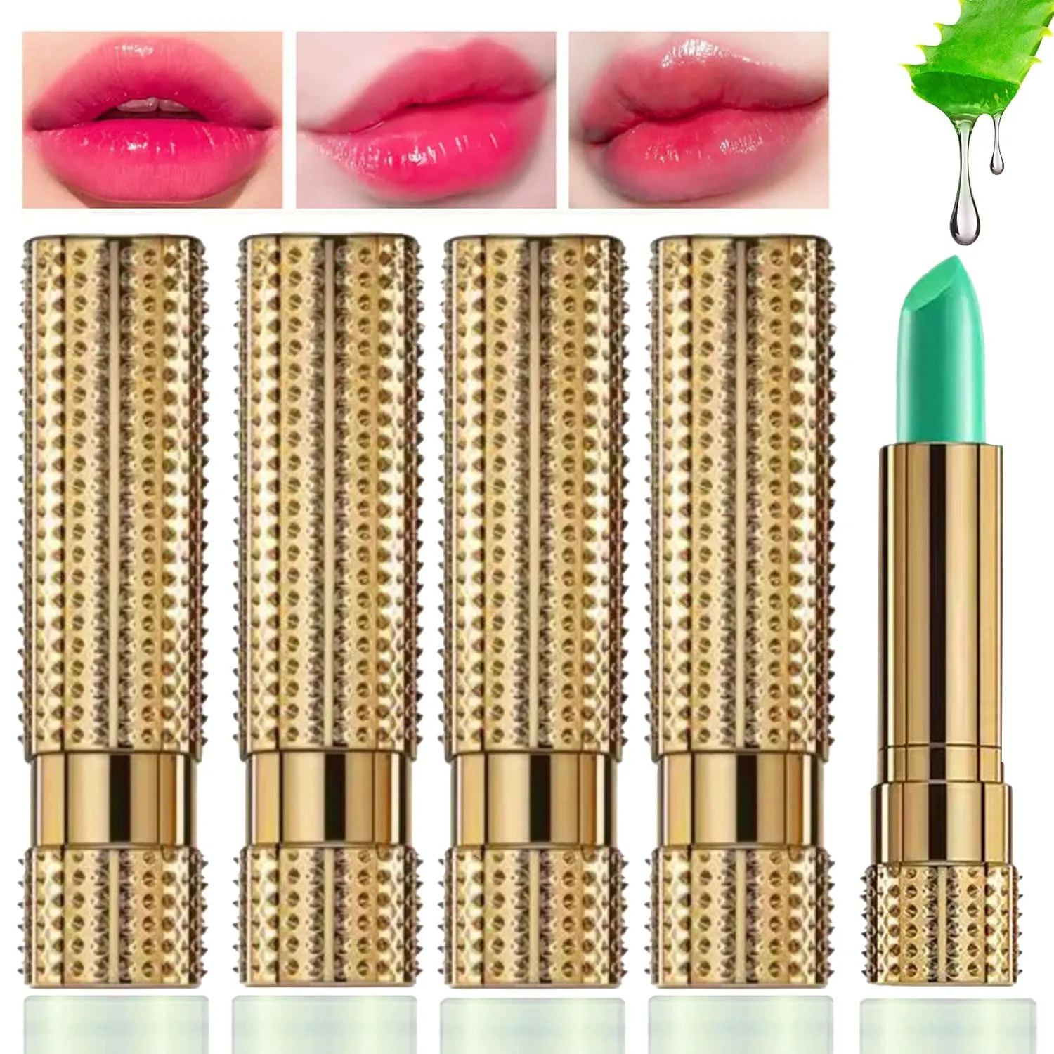 Magic Lipstick Lip Balm Temperature Color Changing Long Lasting Nutritious Moisturizing Waterproof Lip Gloss Matte Makeup