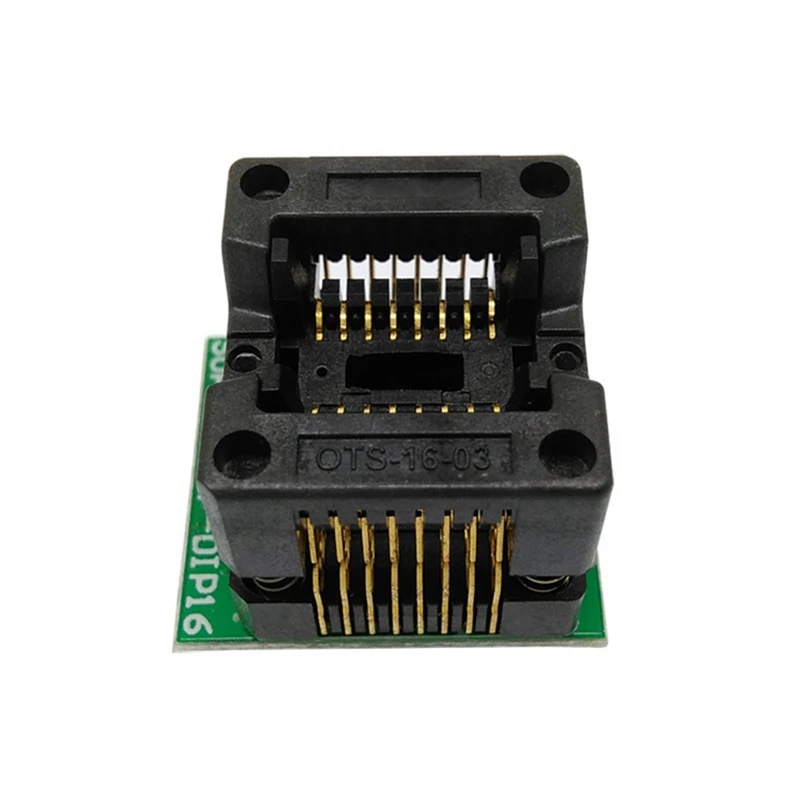 IC Programmer Adapter Socket 150Mil Chip Programmer SOP16-1.27 Adapter Socket To DIP16 Ots16-1.27-03