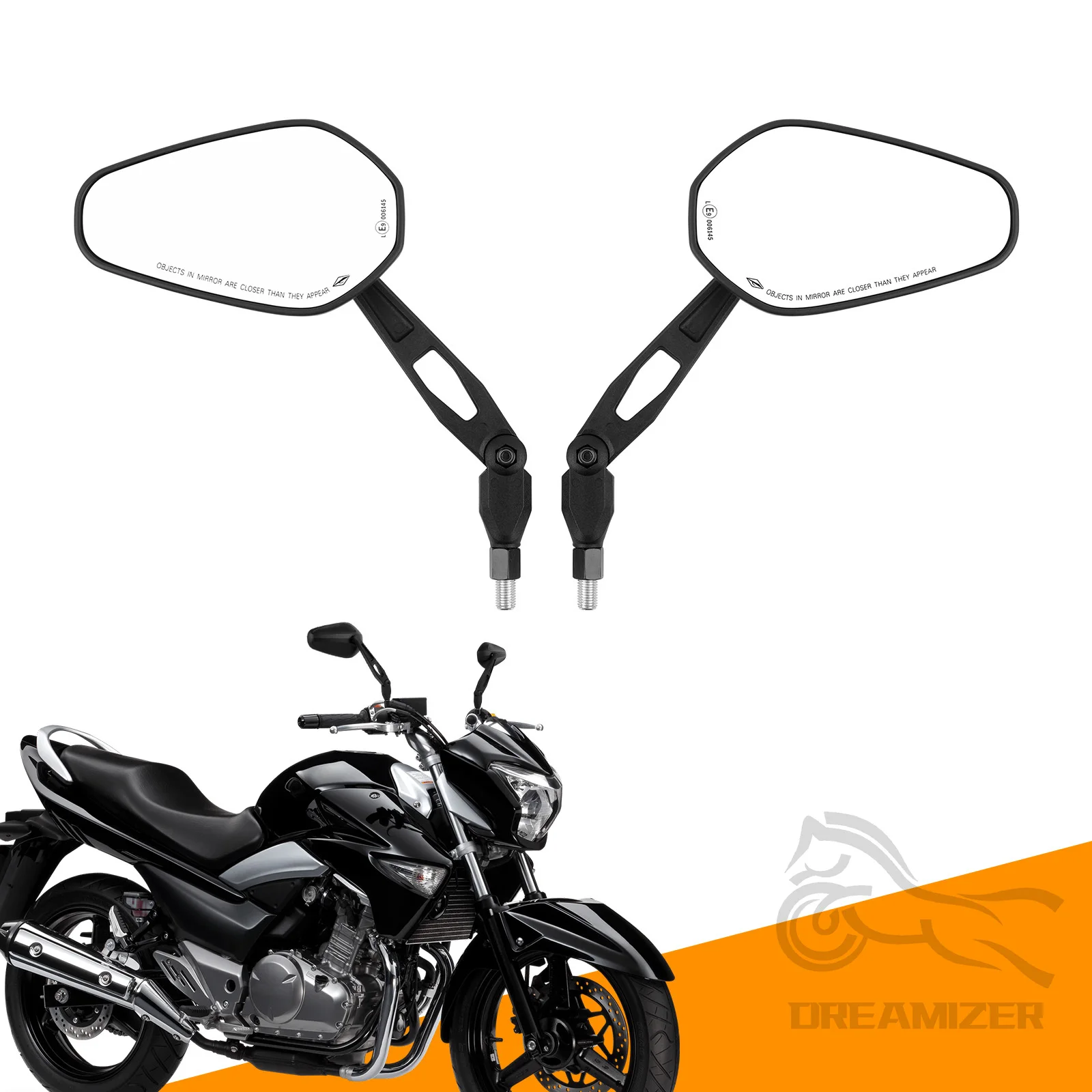 

2Pcs Universal Motorcycle Rearview Mirror for Spiegel Paar Honda Yamaha Kawasaki Maverick Booster M10 Enduro Suzuki