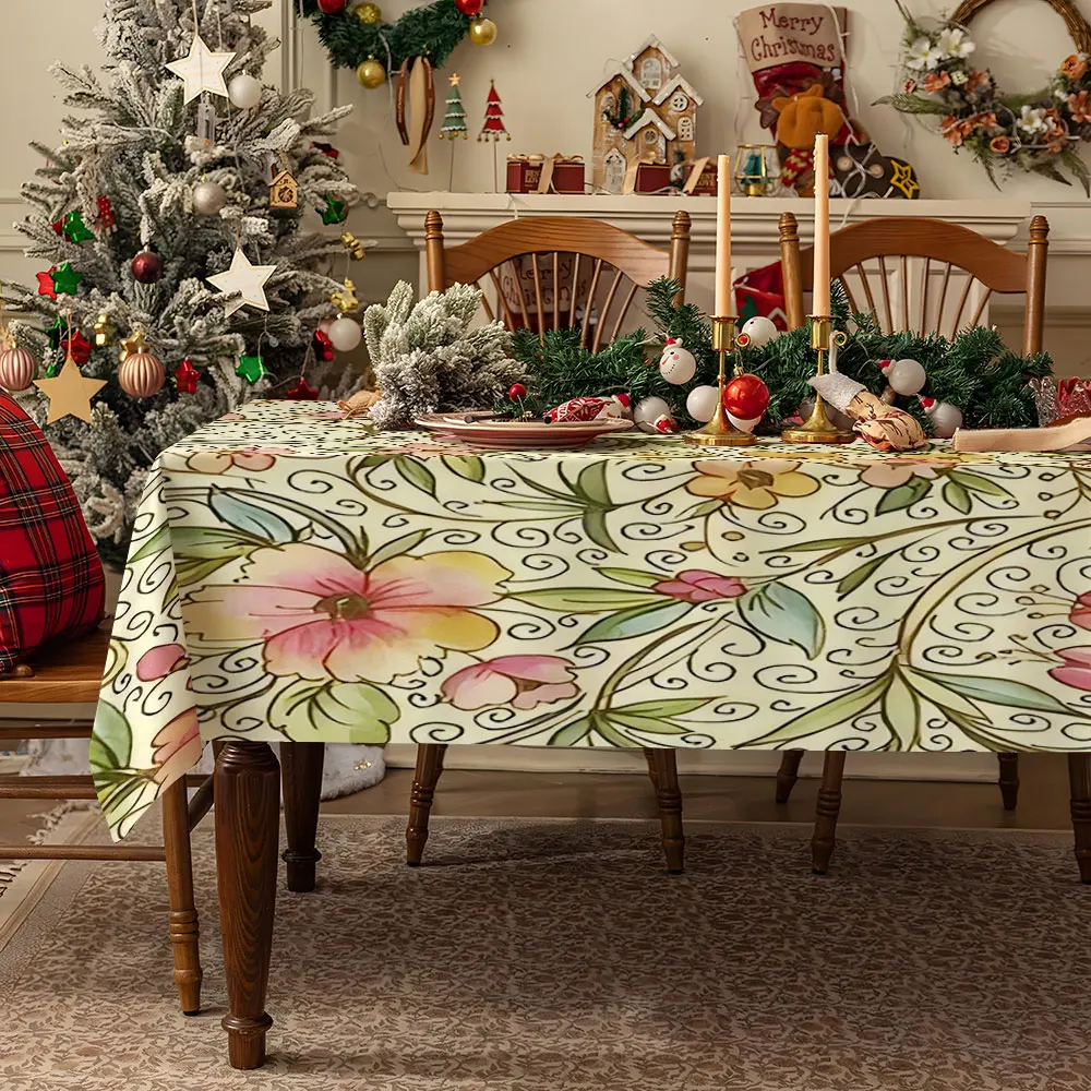 Whimsical Duck Horror Movie Table Cloth Waterproof Tablecloth Spill Proof Table Cloth, Wipe Clean Table Cloth for Dining Camping