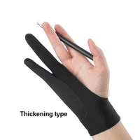 Anti-touch Painting Gloves Two-Finger Drawing Gloves for iPad Tablet Digital Board Touch Screen Oil Painting Office Art Supplies 3