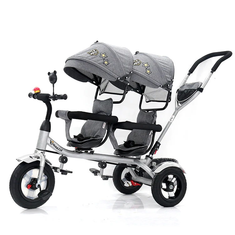 Double Stroller for Infant and Toddler, Lightweight Tandem Baby Stroller, Extra-Large Storage Basket age 1-7 years old kids