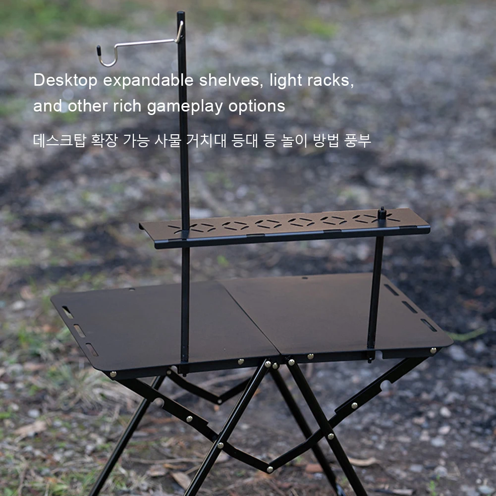 Camping Table Aluminum Alloy Picnic Table Lightweight Portable Table with Carry Bag for Outdoor Camping Beach Picnic BBQ