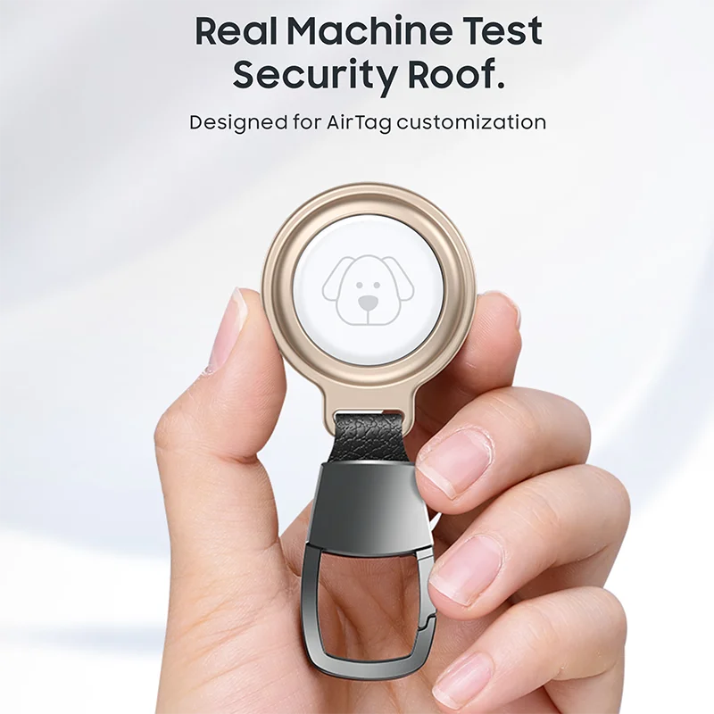 Vothoon Zinc Alloy Magnetic Case for Apple Airtag Protective Case Cover for Locator Tracker Anti Lost Device Keychain
