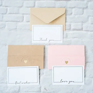 10 pièces Carte de vœux Meilleurs vœux Merci U Cartes postales blanches 3 tailles mignonnes de cartes Lomo Papeterie personnalisée Nouvelles Nouvelles 10 meilleures cartes fausses en vente - No 10