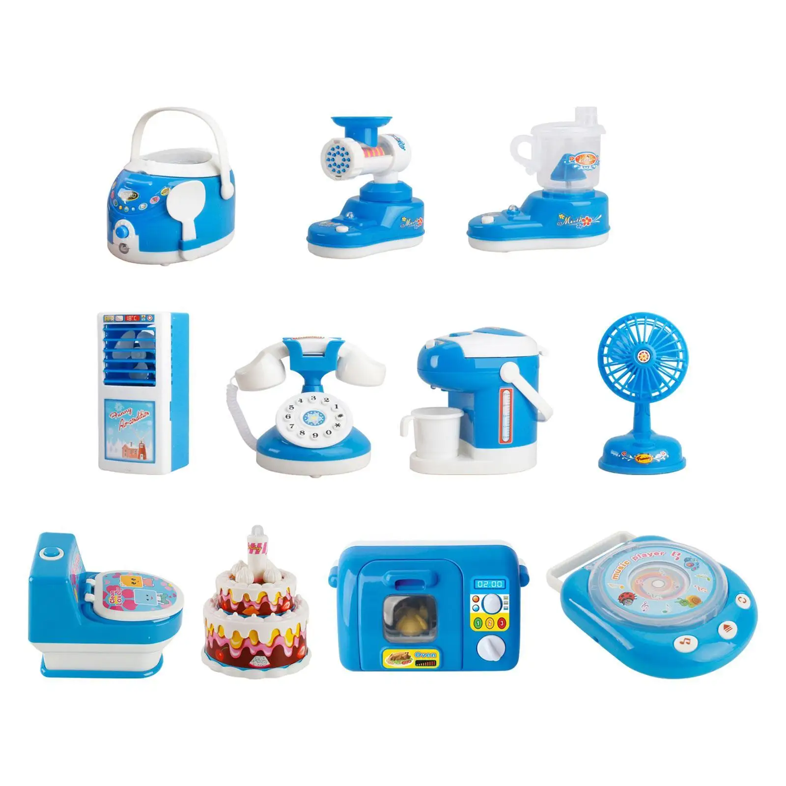 Mini Household Appliance Toy for Kids, Acessórios de cozinha, Party Favors