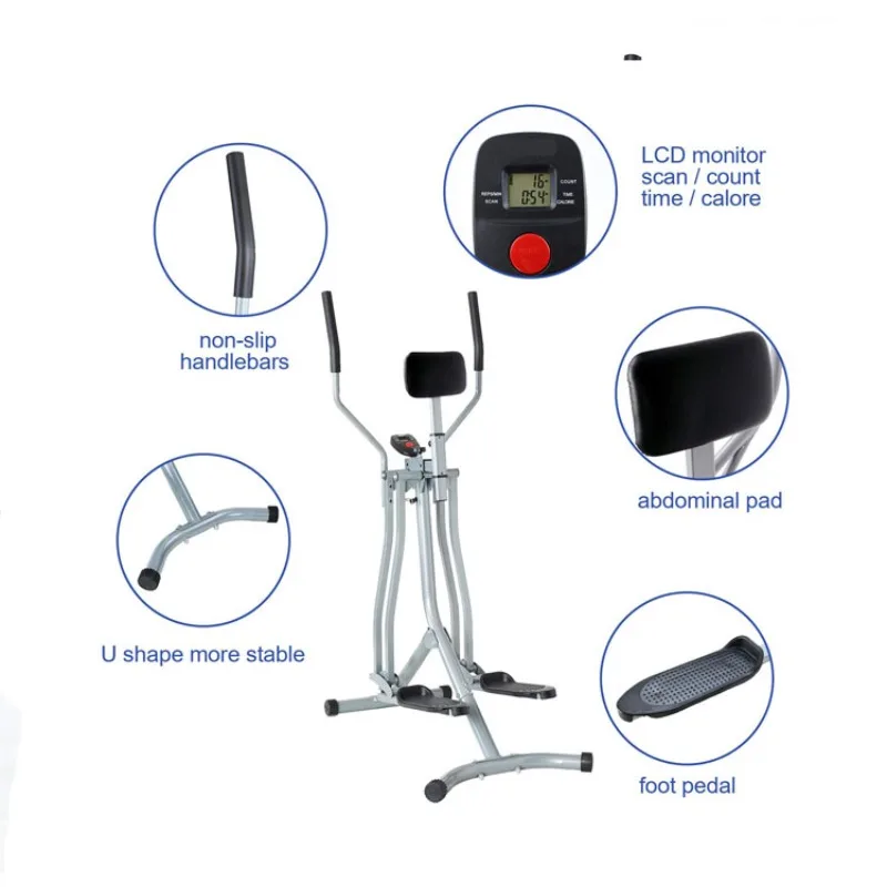 【2026】Home Use Sports Entertainment Elliptical Glider Fitness Trainer ABS/Steel/PP Material Air Walk Exercise Stepper Machine Fo - view 2